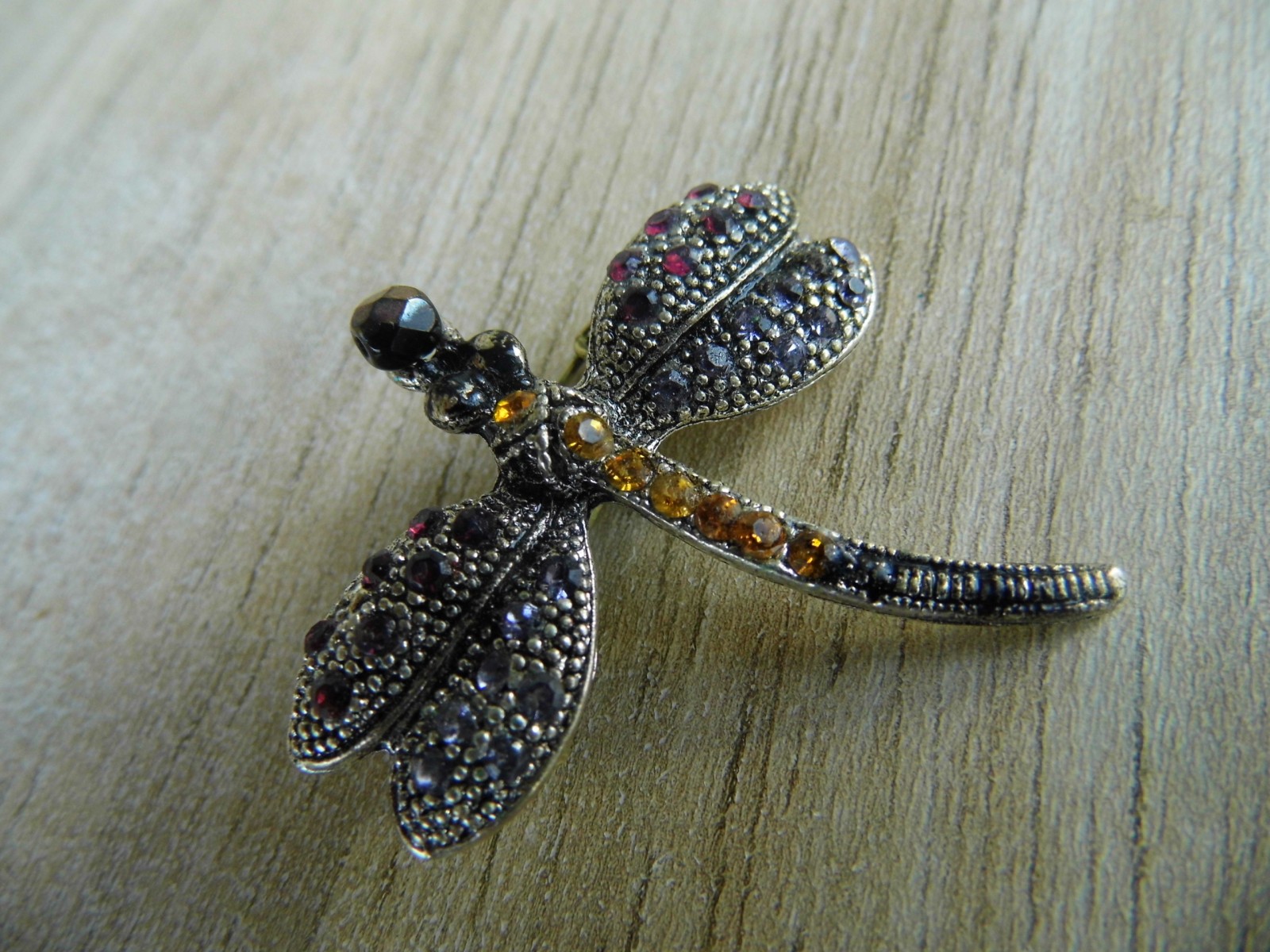 VÁŽKA starostříbrná - brož