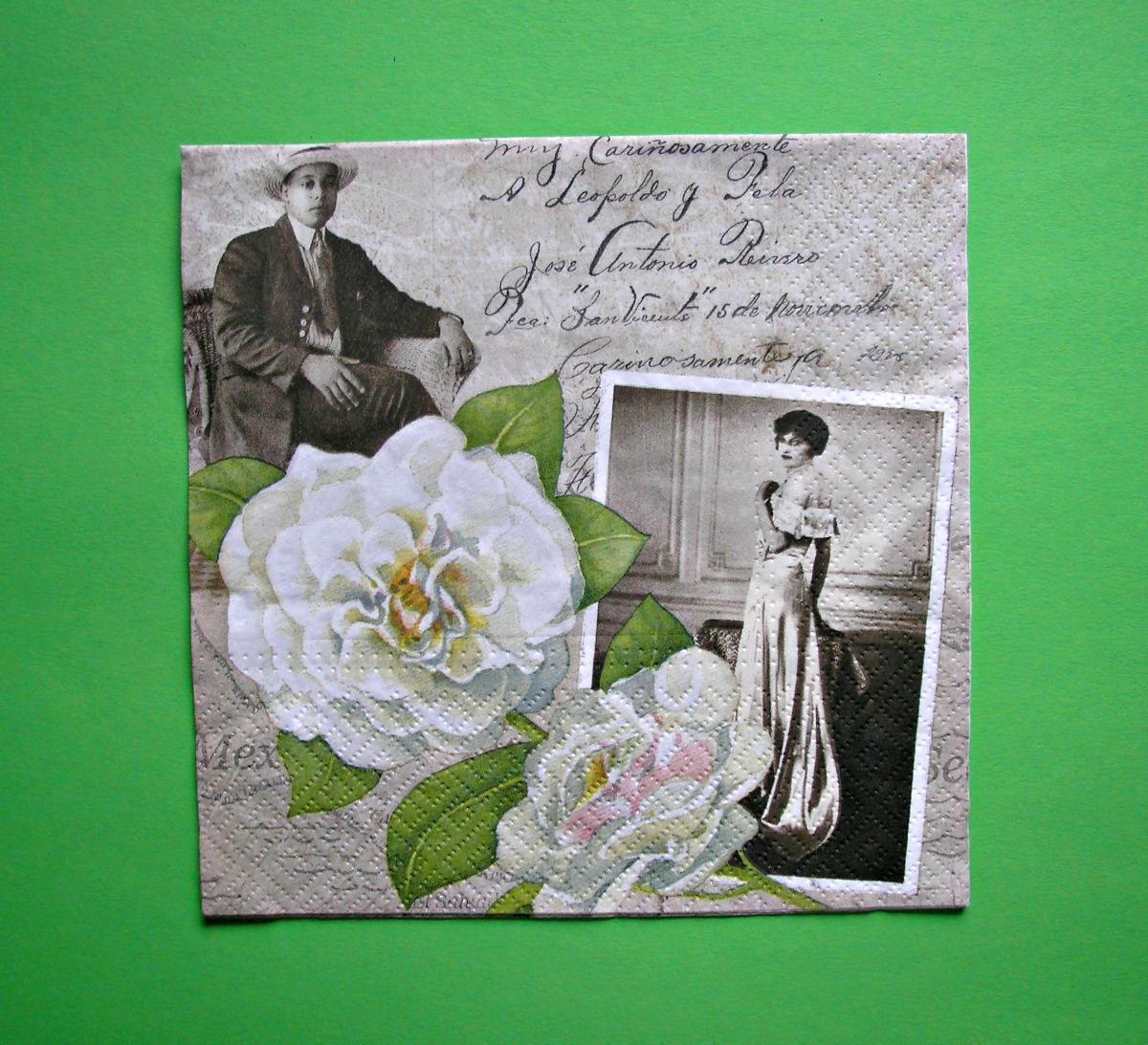 Vintage "měli so co říci?" - ubrousek