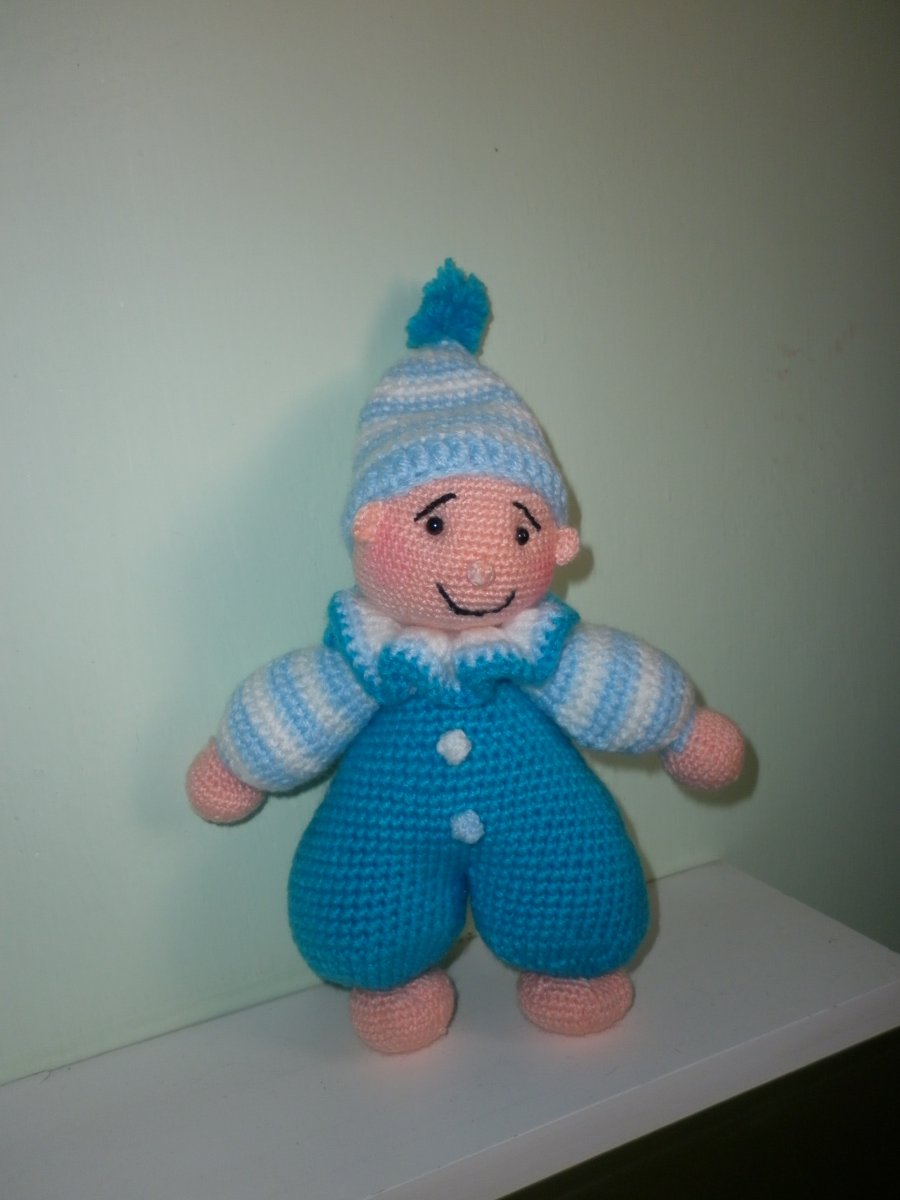 Háčkovaný Mazlík usínáček - hračky na zakázku