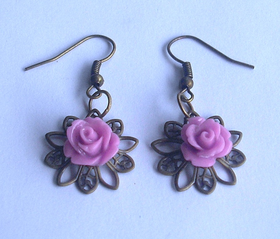 Filigránové s růžičkou