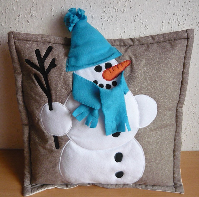 Polštář sněhulák pro kluka