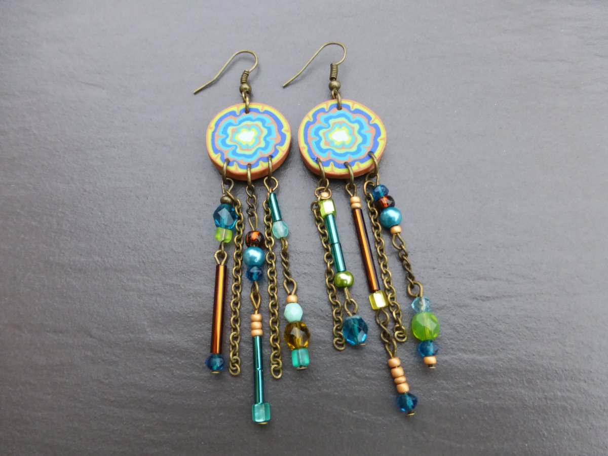 Přírodní s korálky