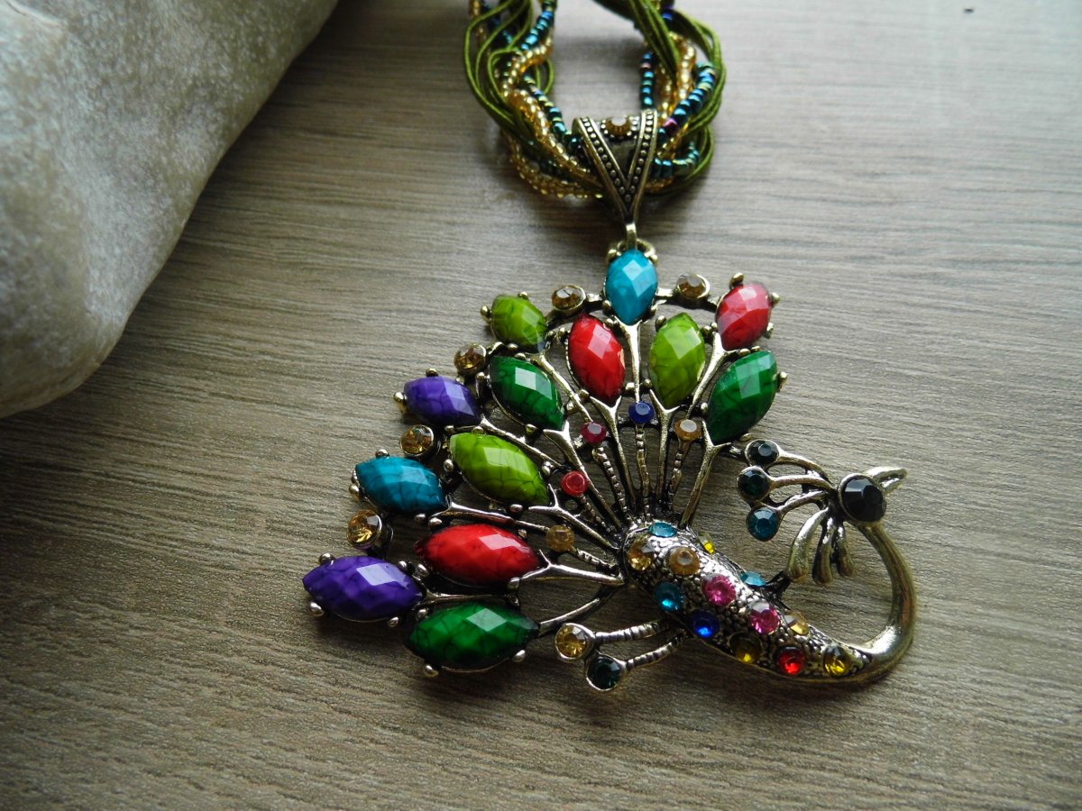 Páv - náhrdelník ll.