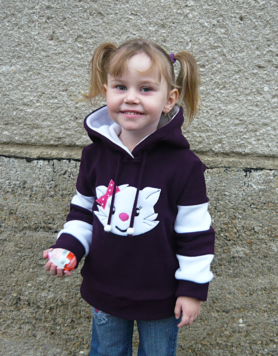 Mikinka s kočičkou