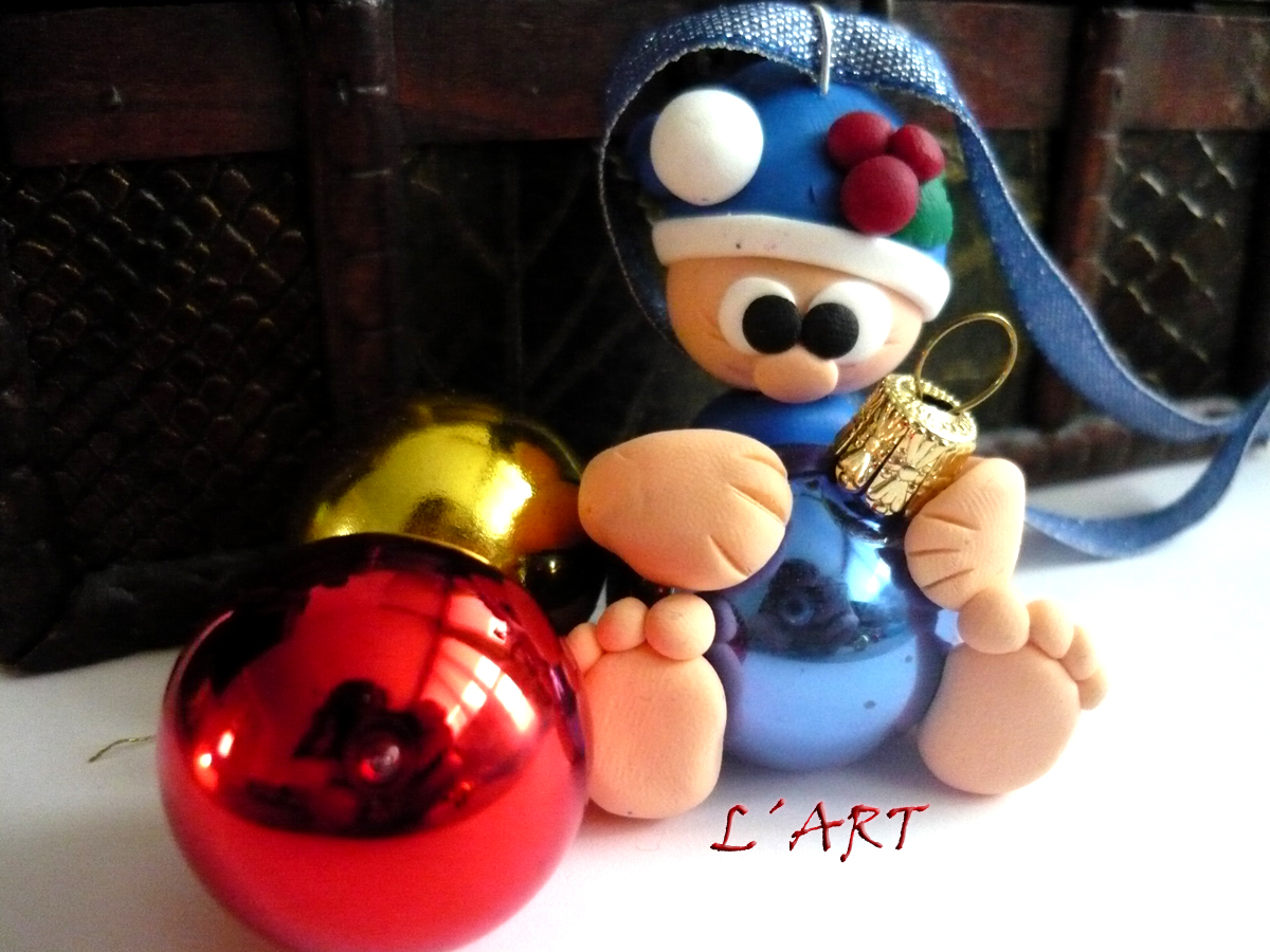 Modrý skřítek na stromeček 