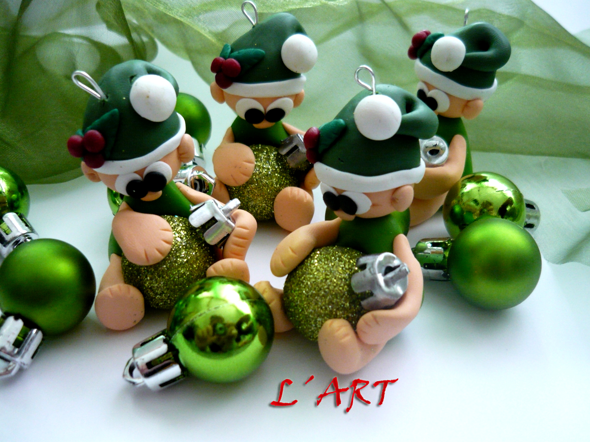 Sada zelených skřítků 