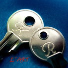 Klíčky s písmeny na přání 