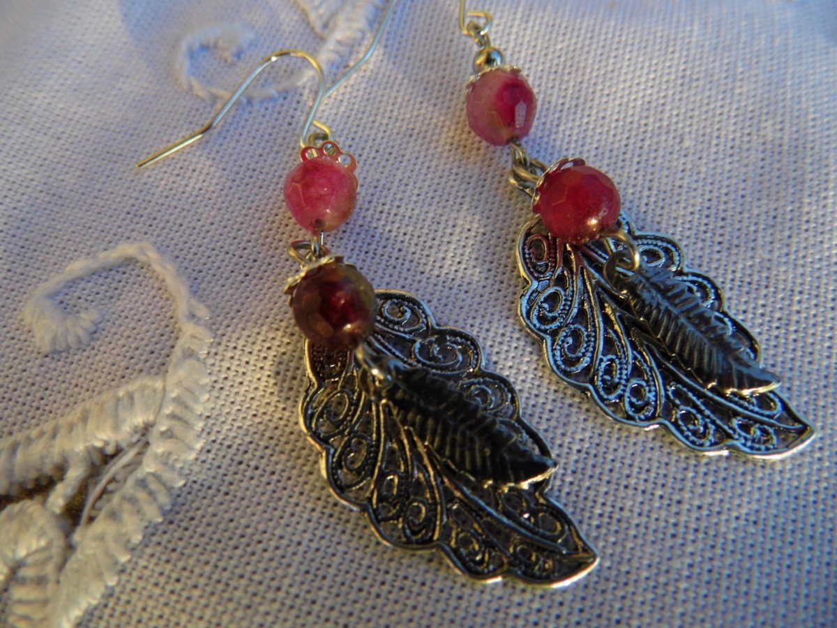 náušnice s achátem