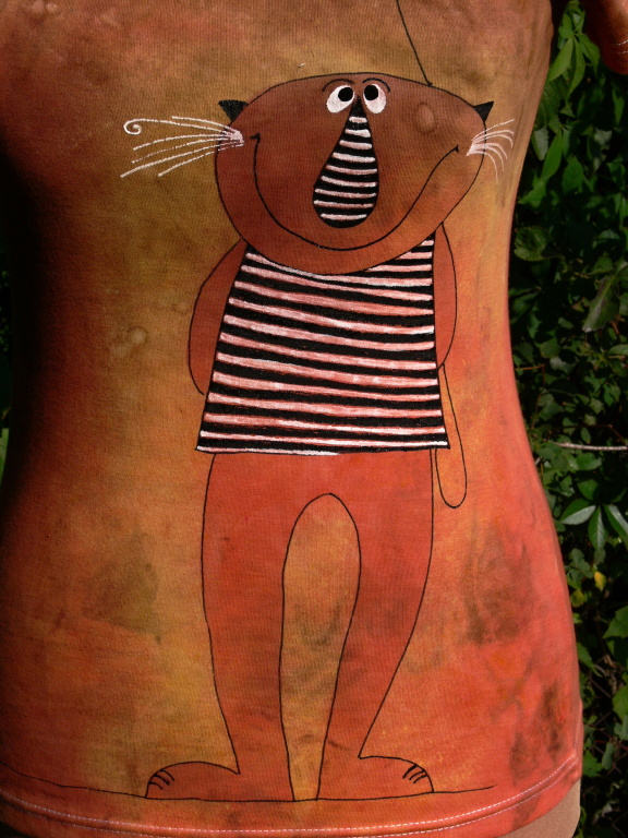 dámské tričko s kočkou vel. L