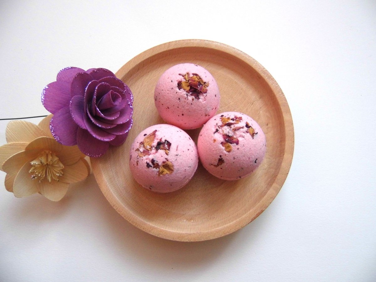 Šumivá bomba s epsomskou solí - Růže