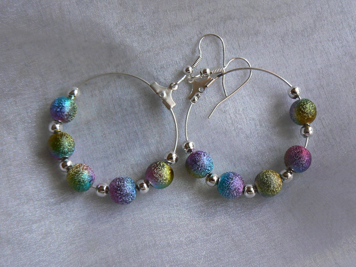 Náušnice v barvách duhy