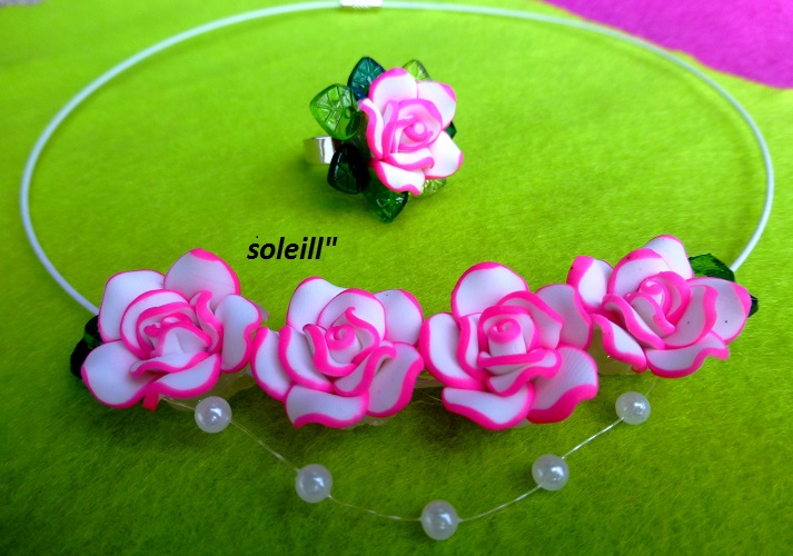 Růžičkový romantický náhrdelník