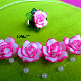 Růžičkový romantický náhrdelník