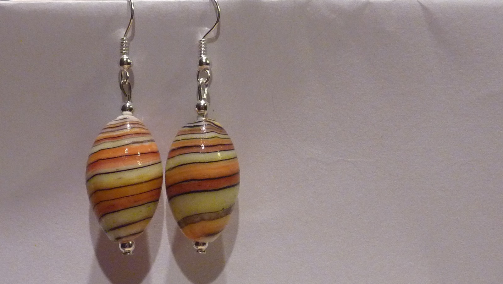 Naušnice - barevný porcelán