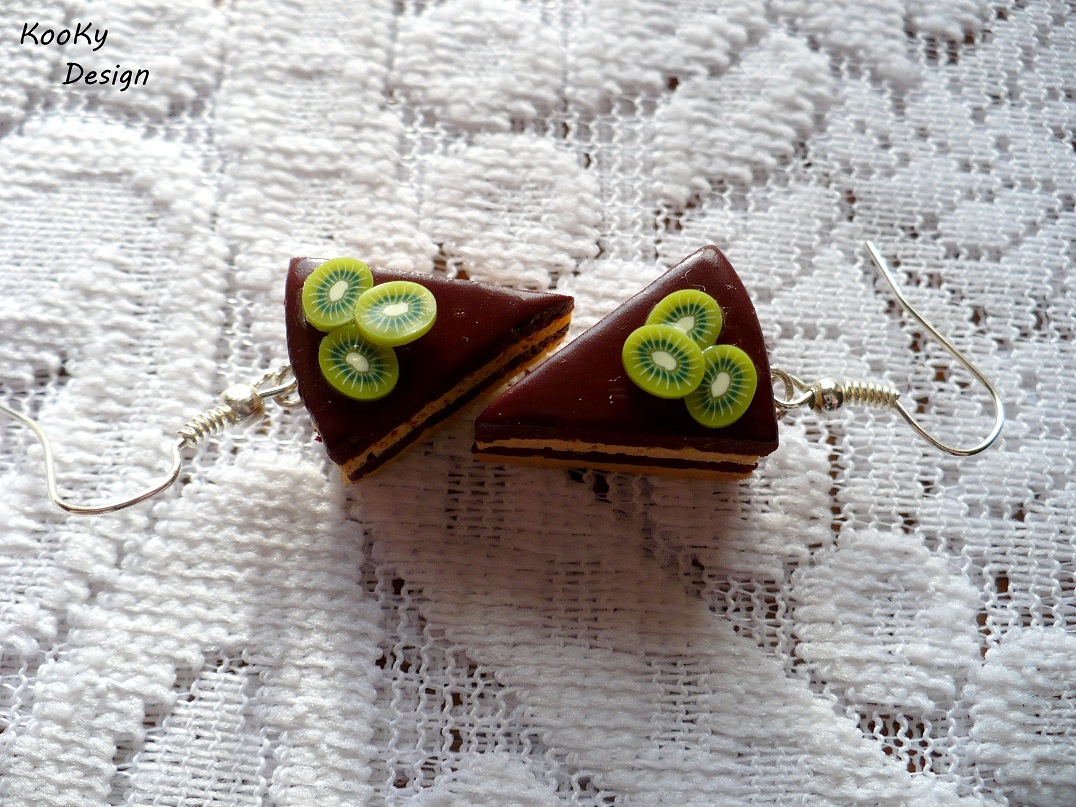 Visací náušnice - dortíky