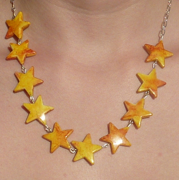 Sluníčkový náhrdelník