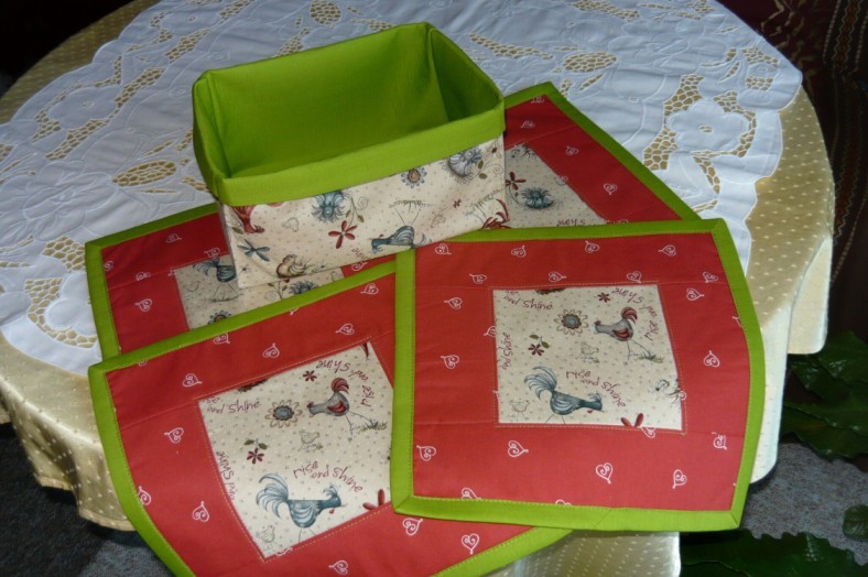 Prostírání s košíčkem