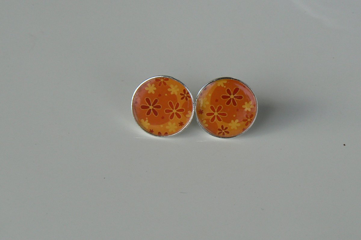 Oranžové náušničky