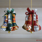 Vánoční zvonek s rolničkou (dekorace/dárek)