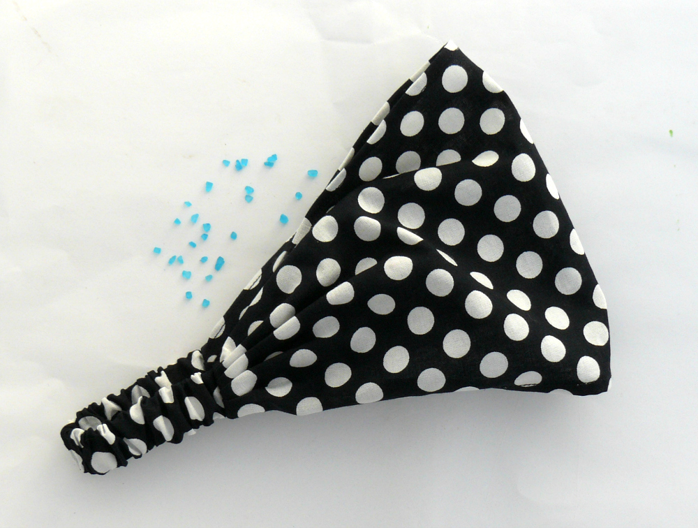 Látková čelenka, šátek - puntíky