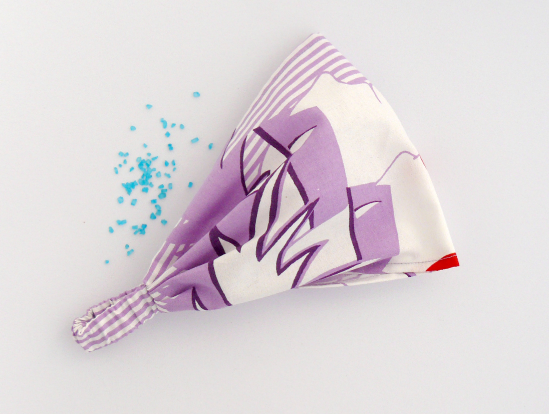 Látková čelenka - fialová