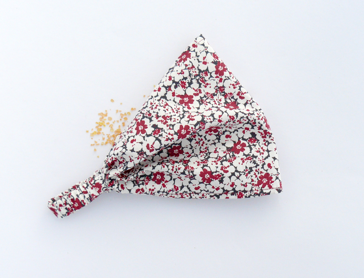 Látková čelenka - kytičky