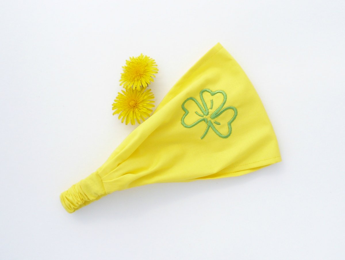 Látková čelenka, šátek - trojlísek - DĚTSKÁ