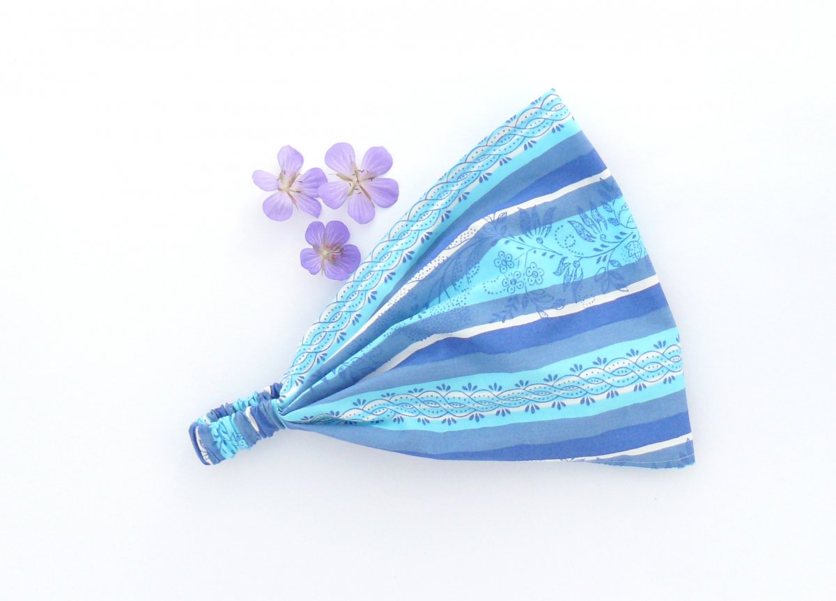 Látková čelenka - vodní hladina