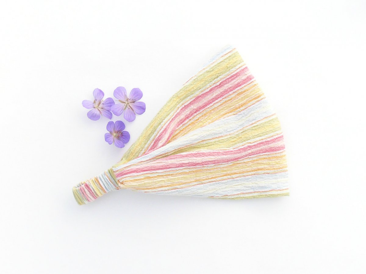 Látková čelenka - letní proužky