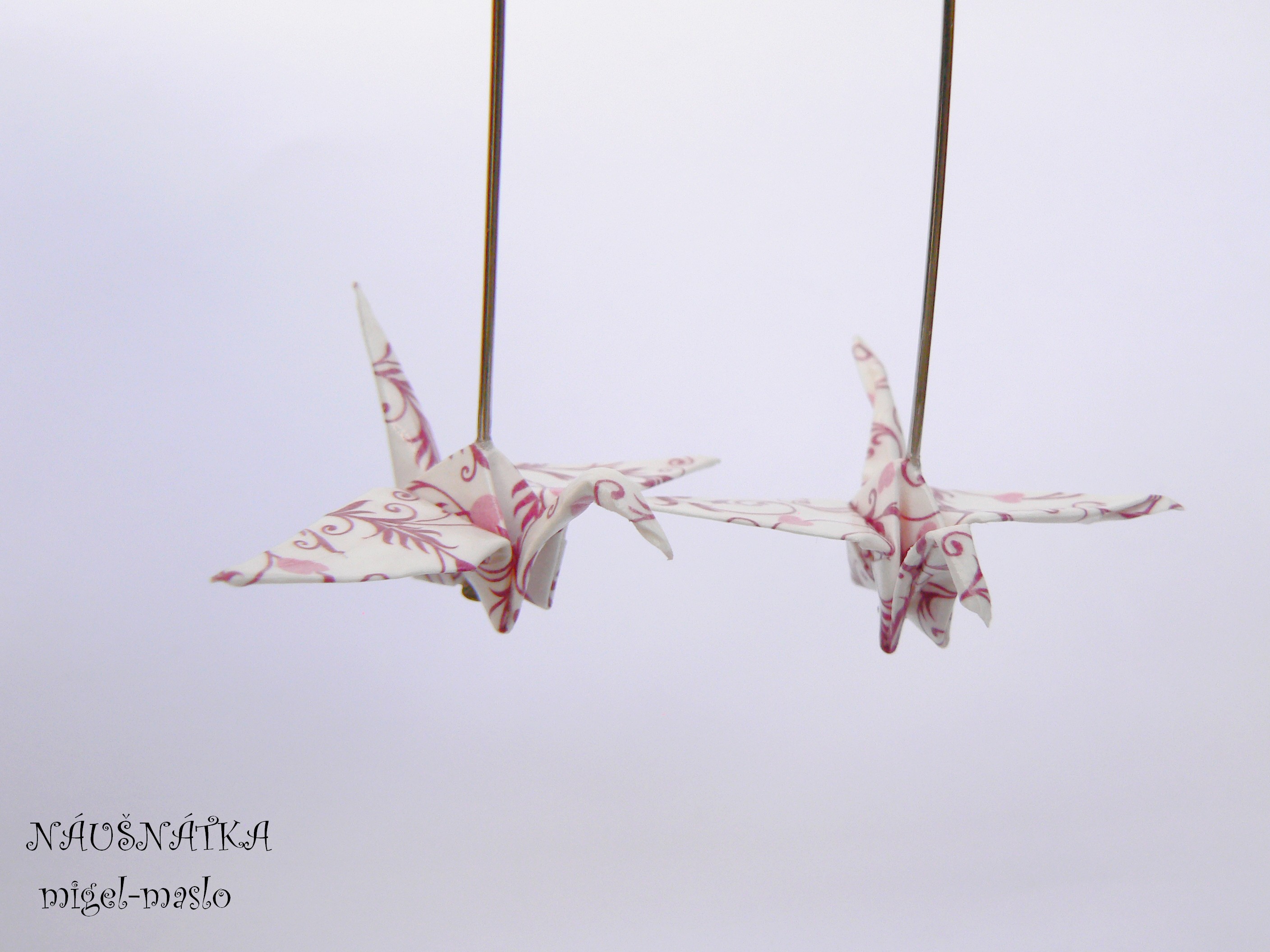 Do nekonečna a ještě dál, náušničky - ORIGAMI