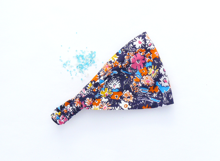 Látková čelenka - kytičková - DĚTSKÁ