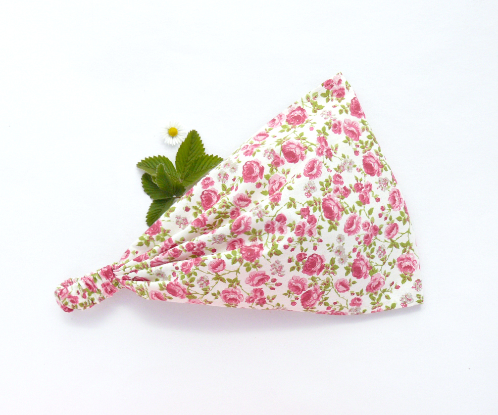 Čas růže - látková čelenka, šátek