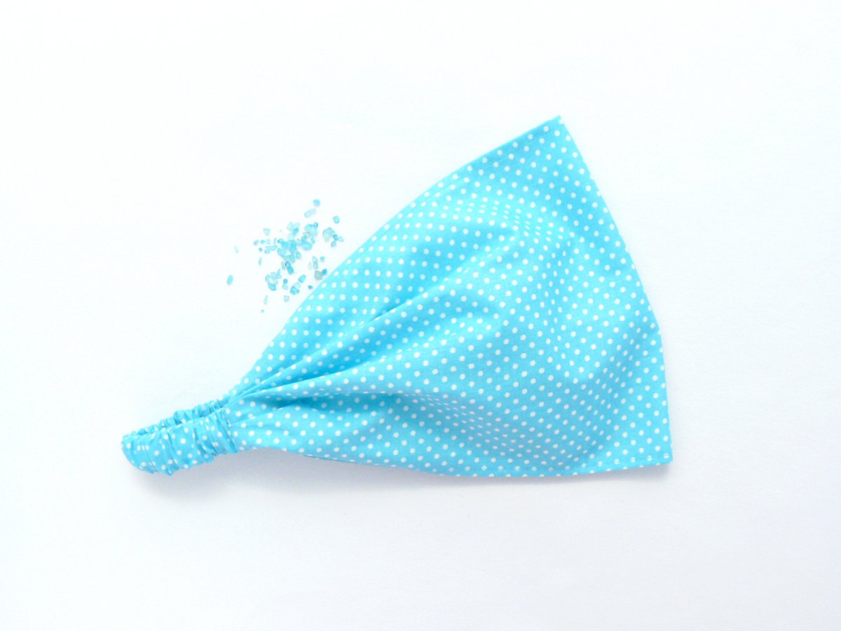 Látková čelenka, šátek - puntíky