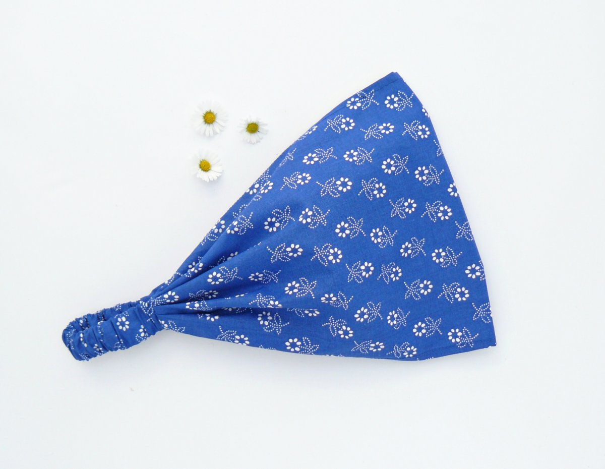 Látková čelenka, šátek - vesnická romantika