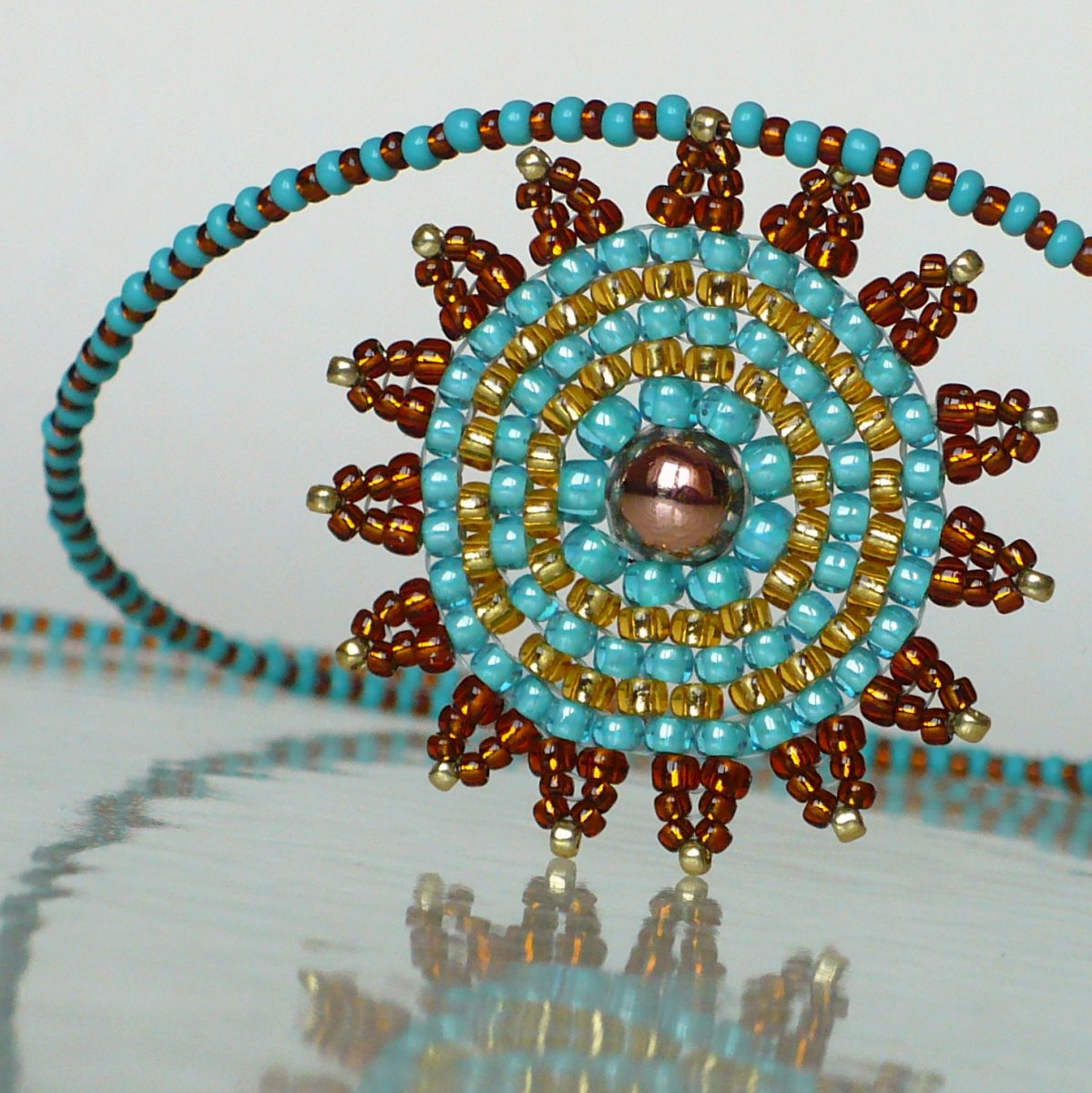 Sada tyrkysovo-zlatá