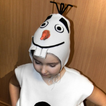 maska OLAFA sněhulák, čepice 