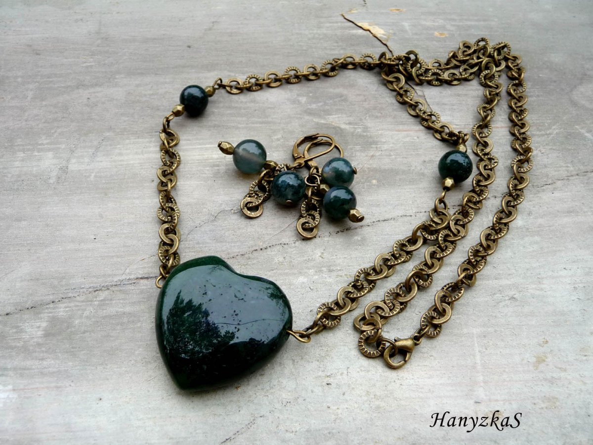 Kompletní sada: Mechový achát