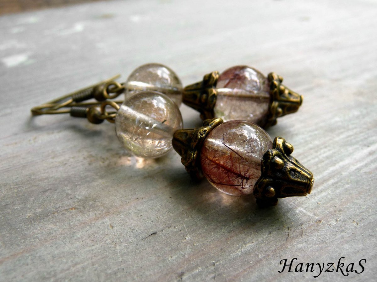 Náušnice: Sagenitové