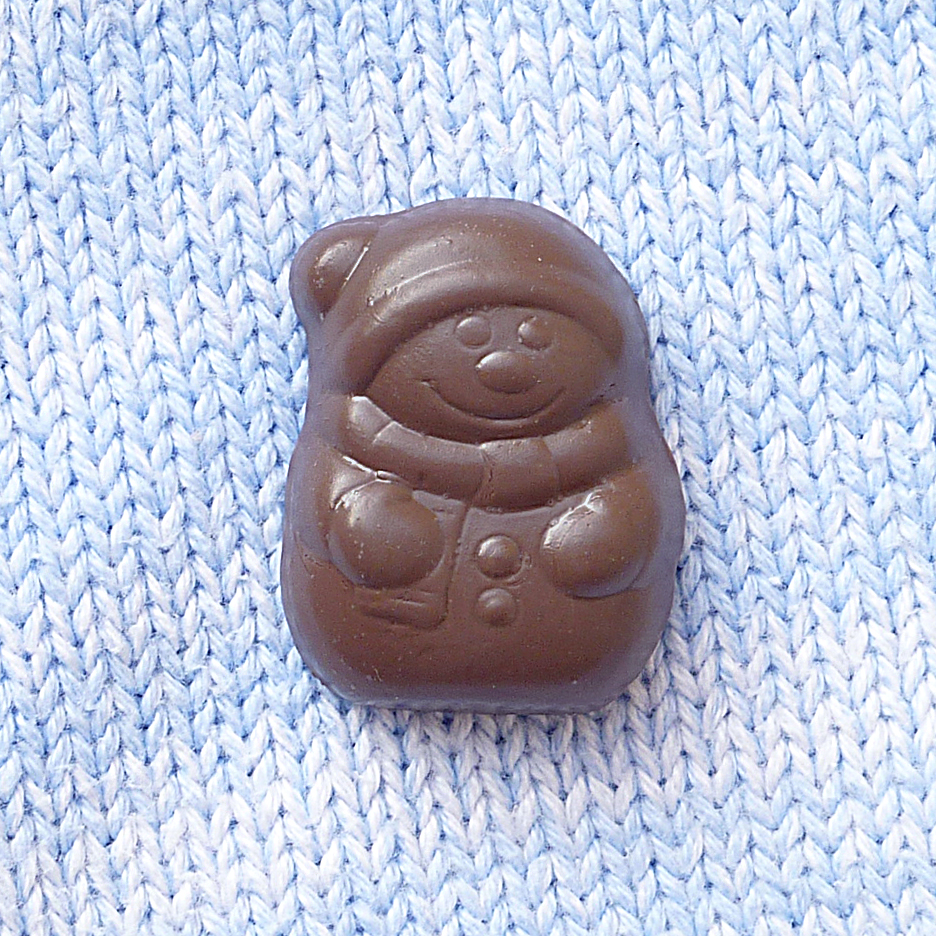 Čokoládový sněhulák magnet