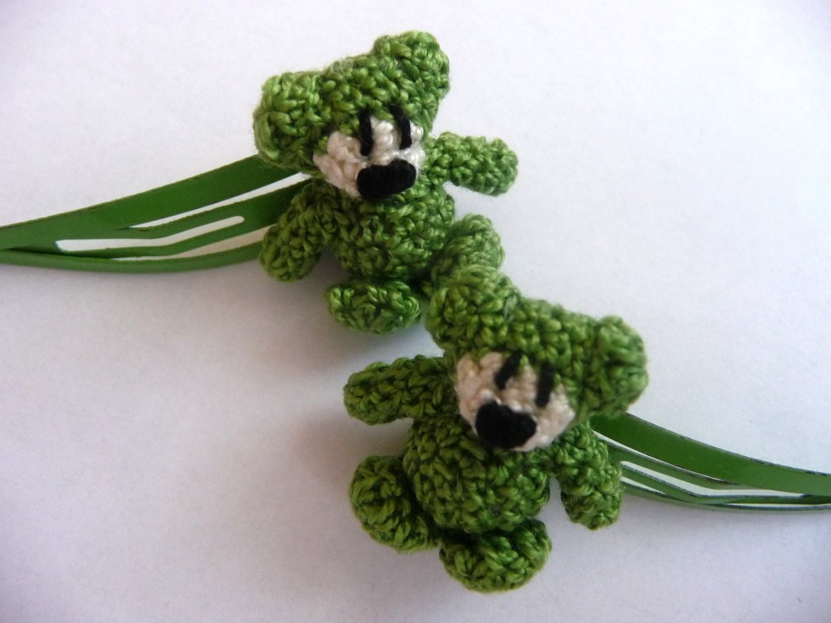 Sponky medvídkové zelené