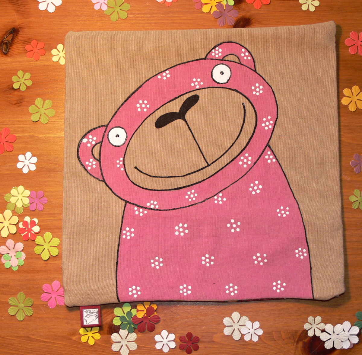 Špaldový polštář s levandulí