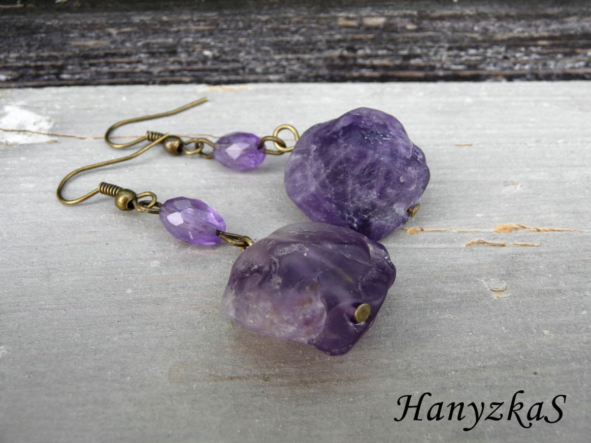 Náušnice: Ametystové