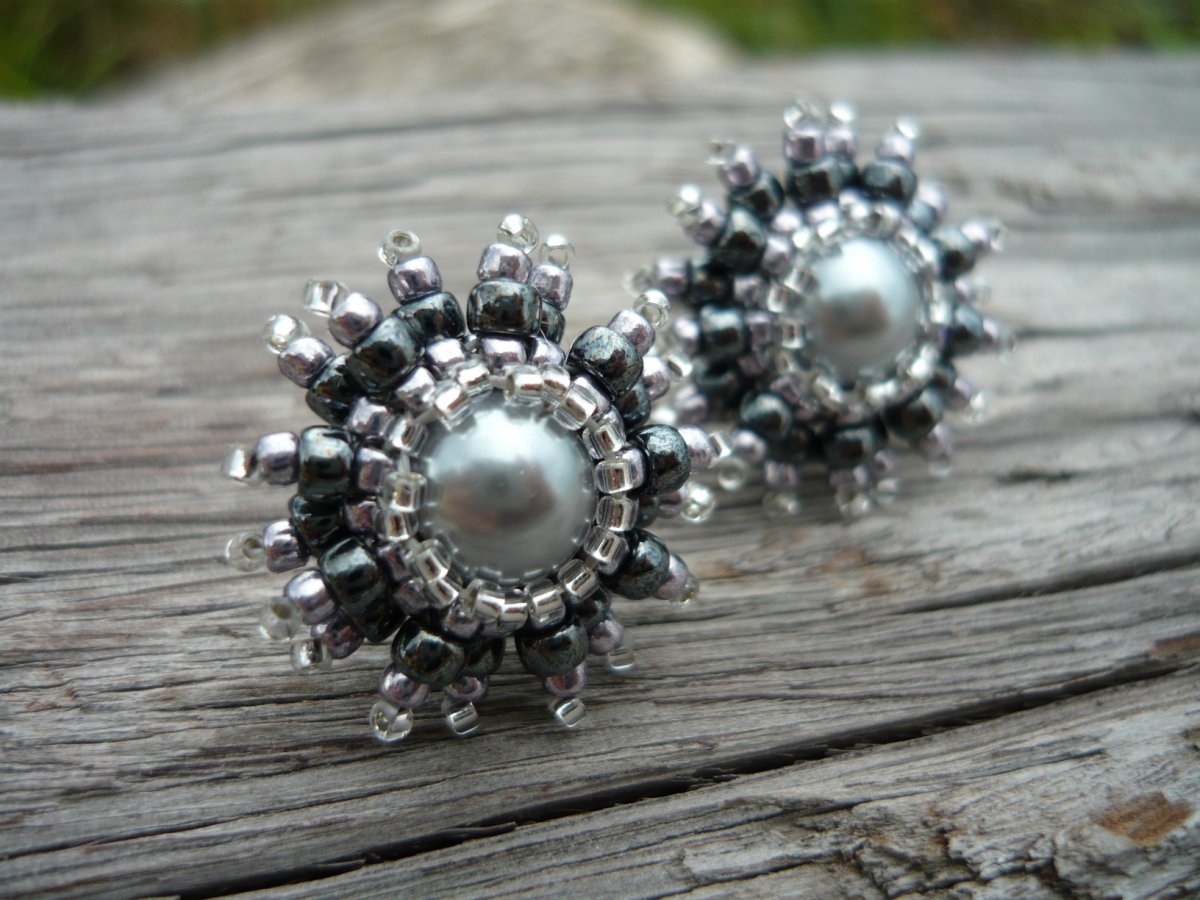 Náušnice Ledové květy