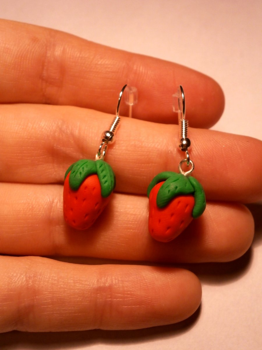 Náušnice jahůdky