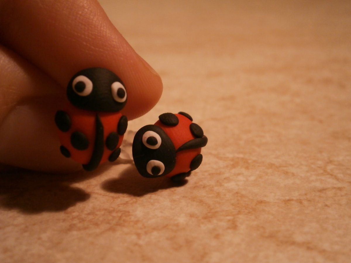 Náušnice berušky puzetky