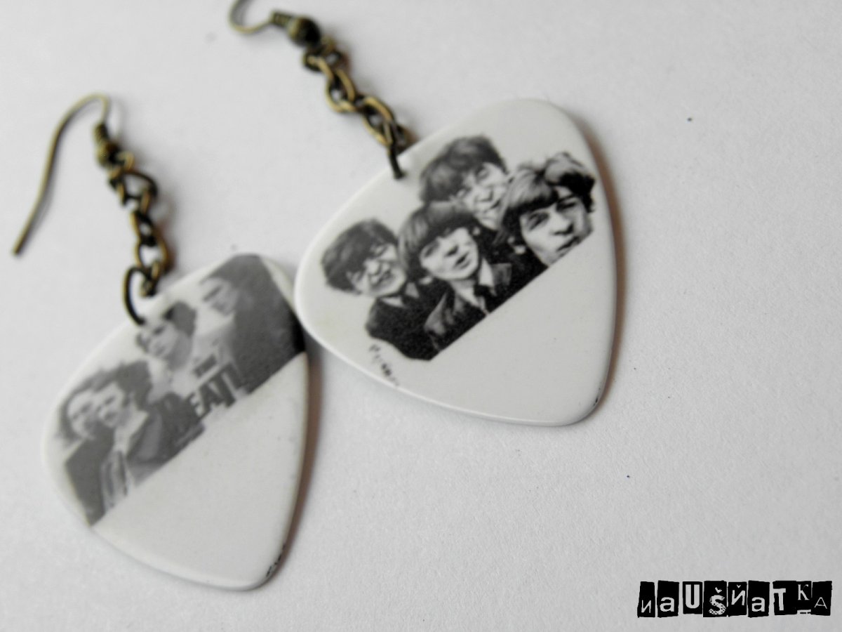 trsátka - náušnice - yellow submarine