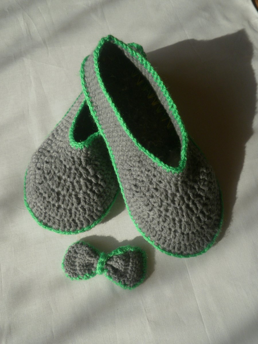 Háčkované papuče, bačkory