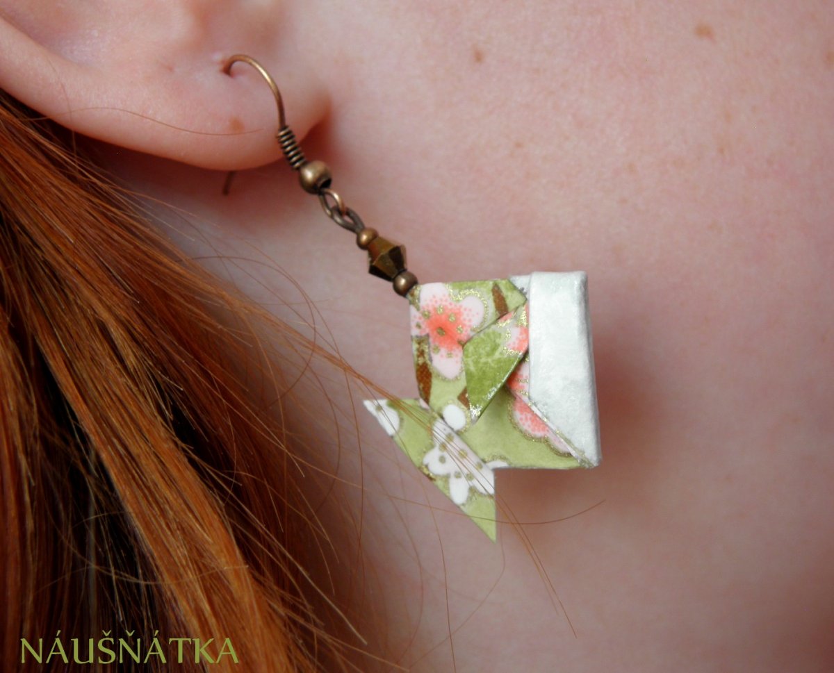 - origami rybičky - náušničky