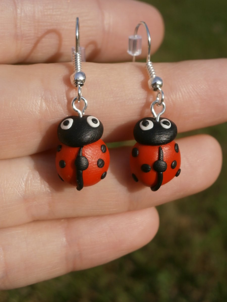 Náušnice berušky visací