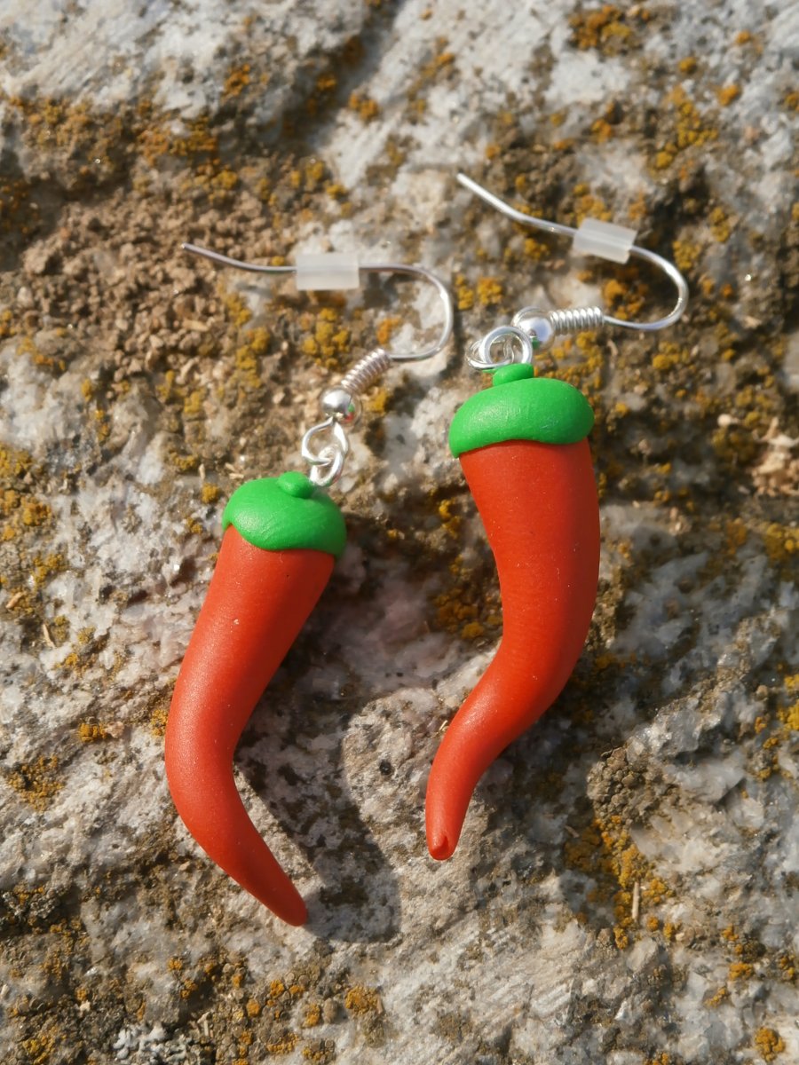 Náušnice chilli papričky